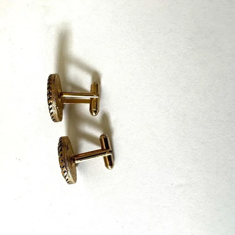 Sarah Coventry mosaic enamel vintage cufflinks